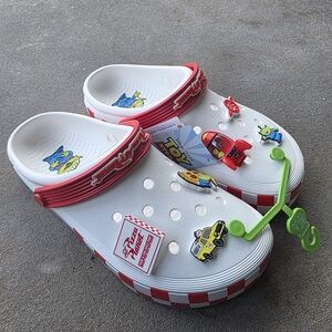 NWT Crocs Clog Toy Story Pizza Planet